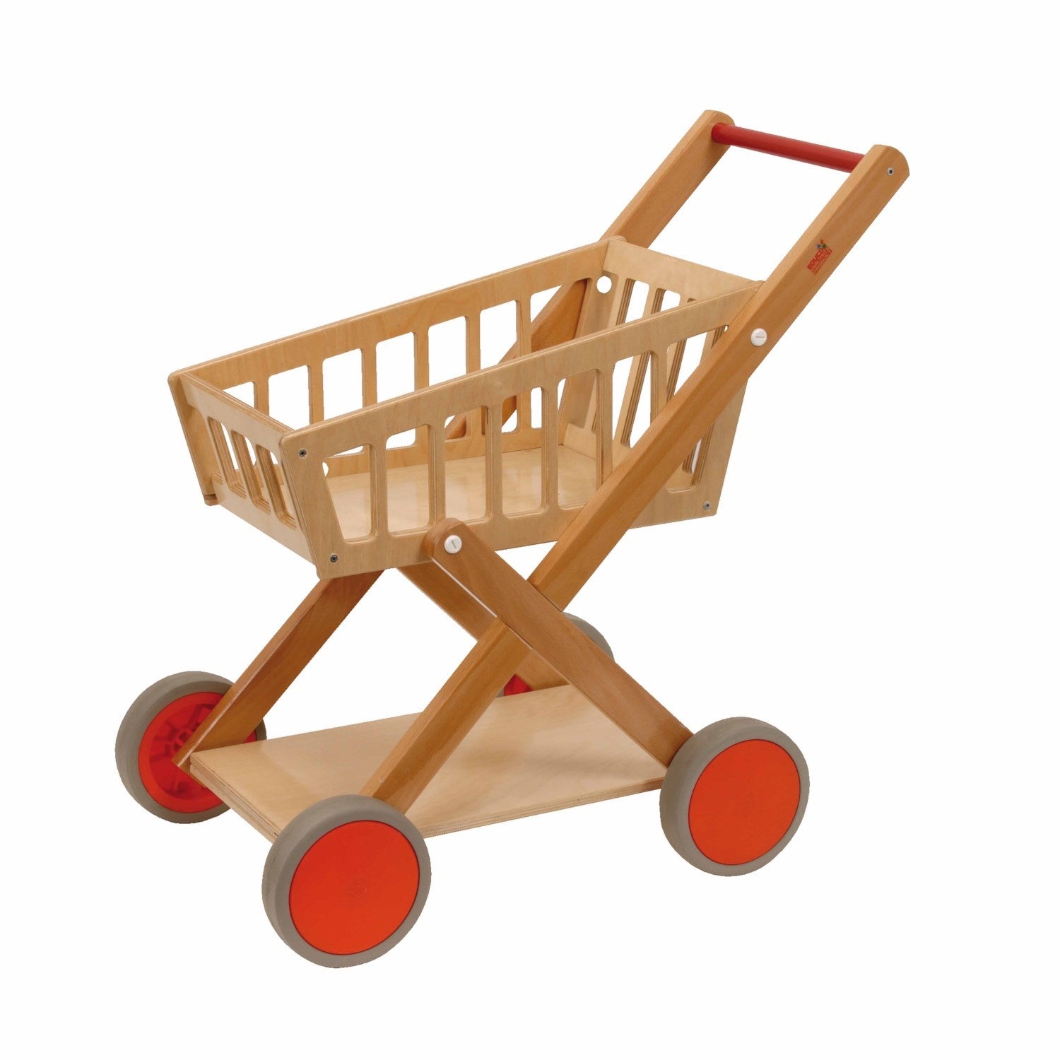 Wooden shopping cart