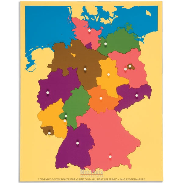 Image of Carte-puzzle-de-l-allemagne