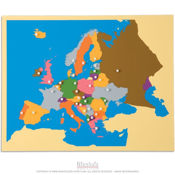 Image of Carte-puzzle-de-l-europe