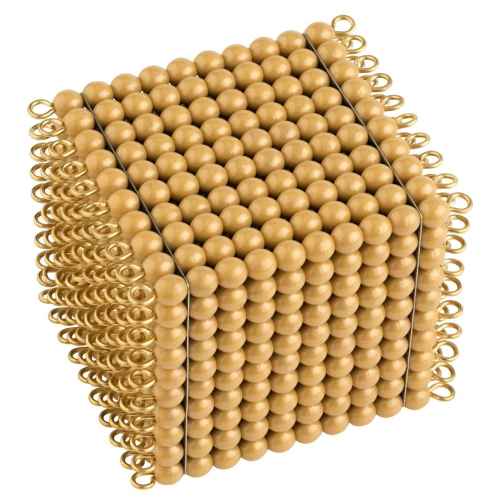 1000 gold beads cube