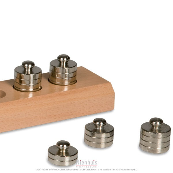 Image of Lot-10-weights-in-wood-supports