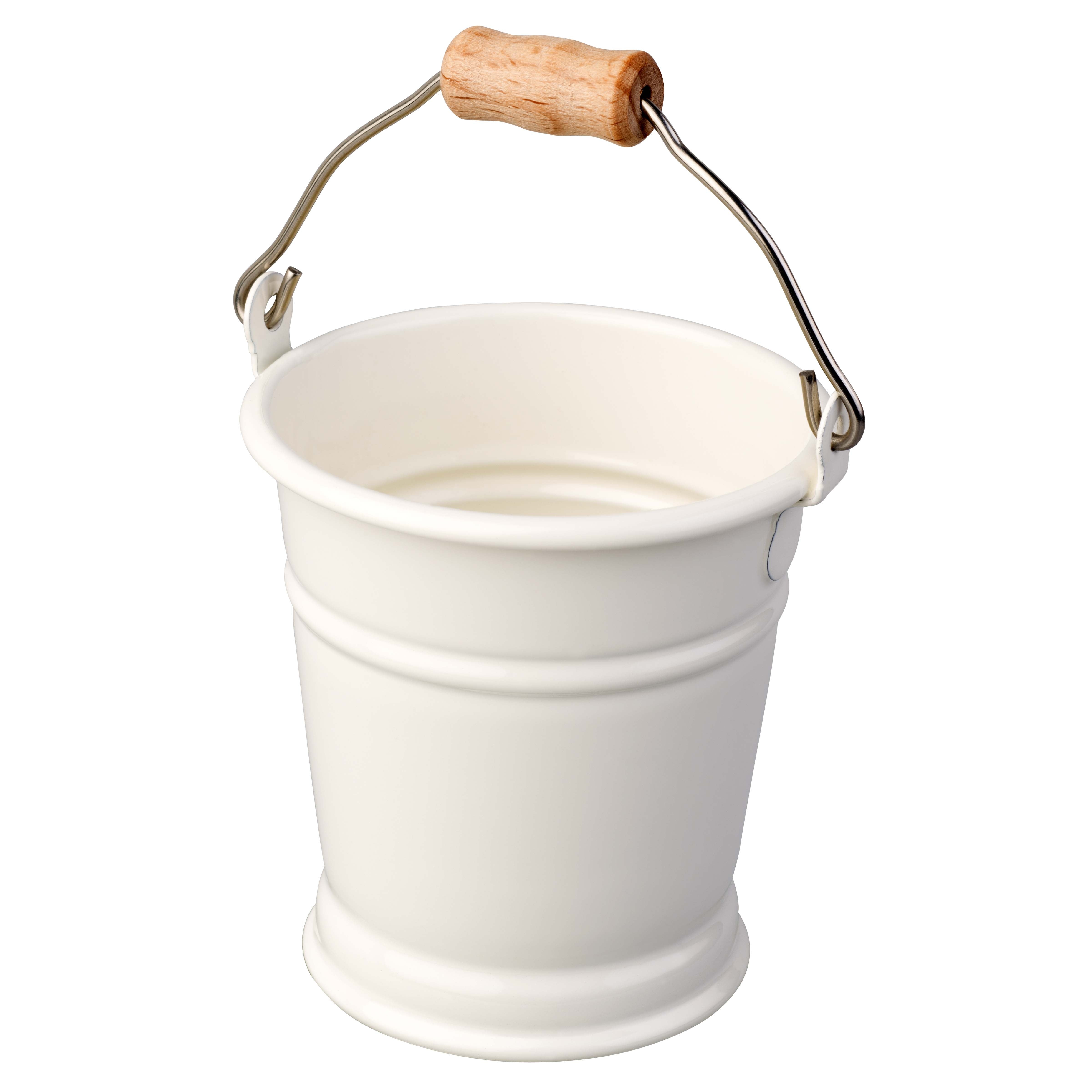 White mini bucket