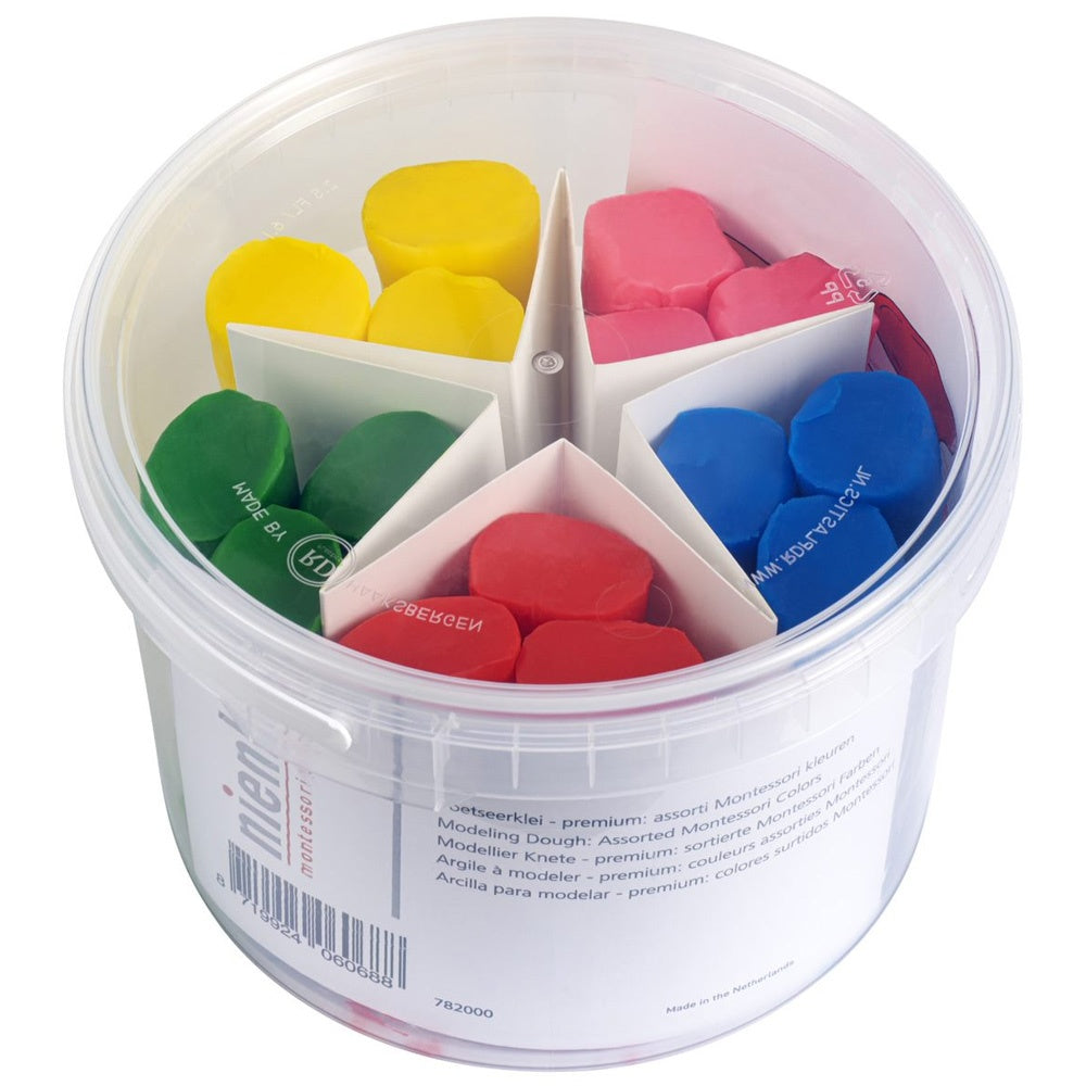 Modeling clay: Montessori colors