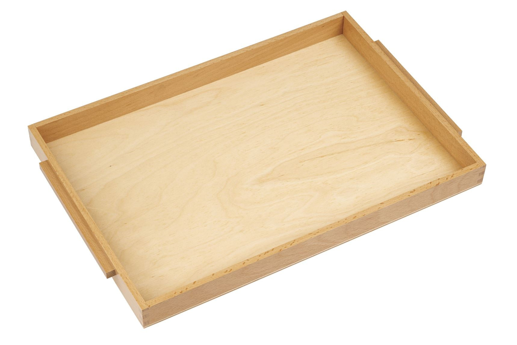 Wooden tray with handles: large