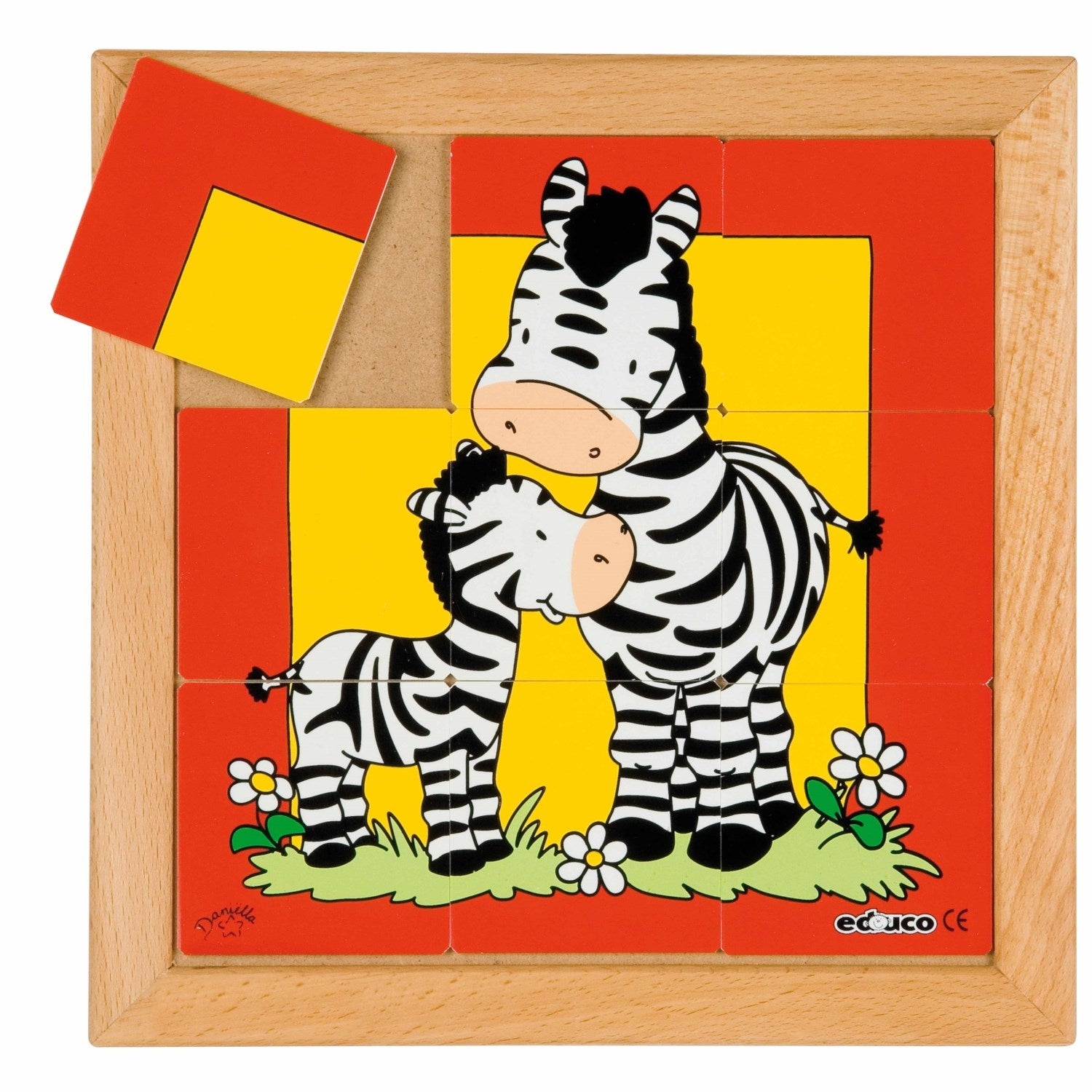 Animal puzzle - zebra