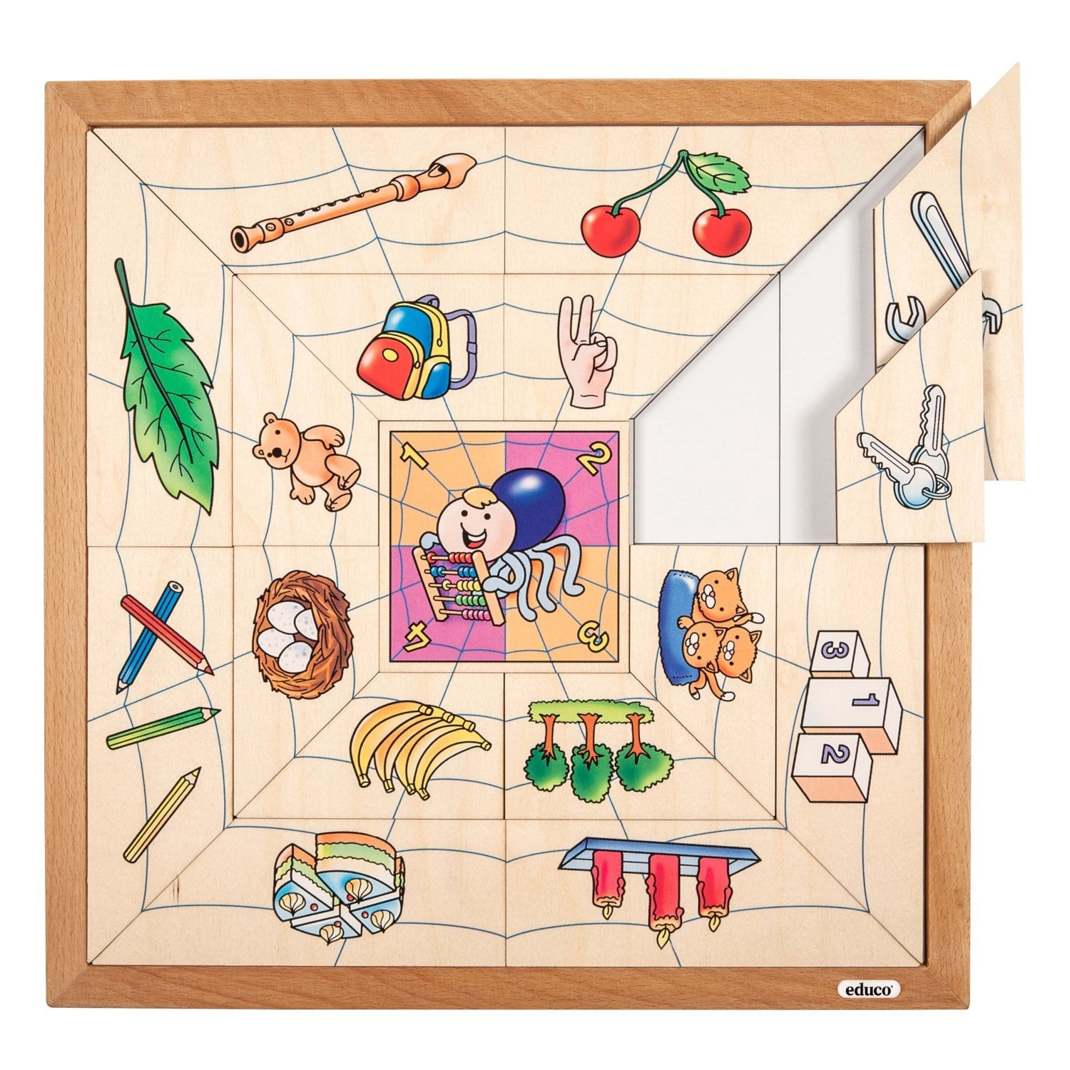 Spider sorting puzzle - quantities