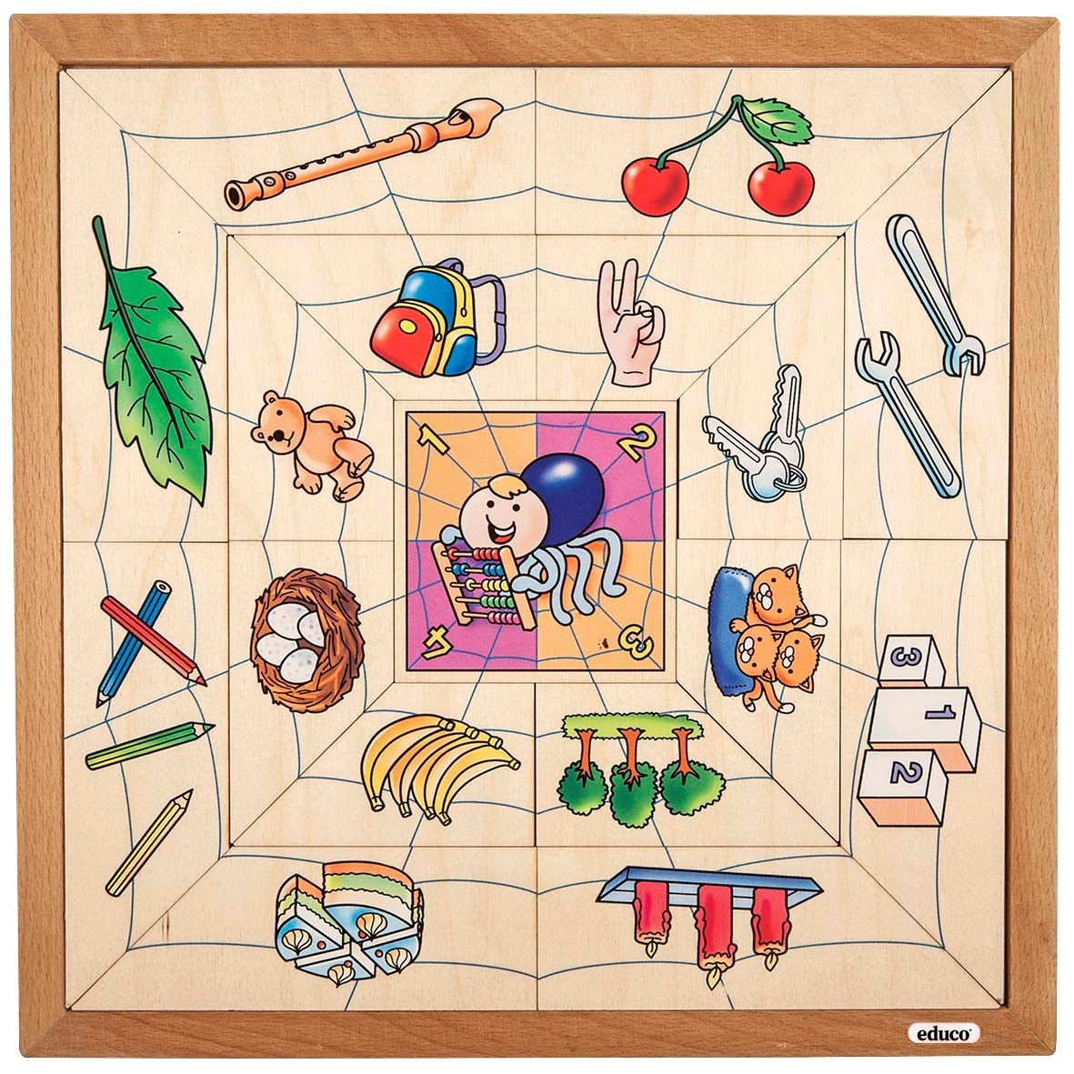 Spider sorting puzzle - quantities