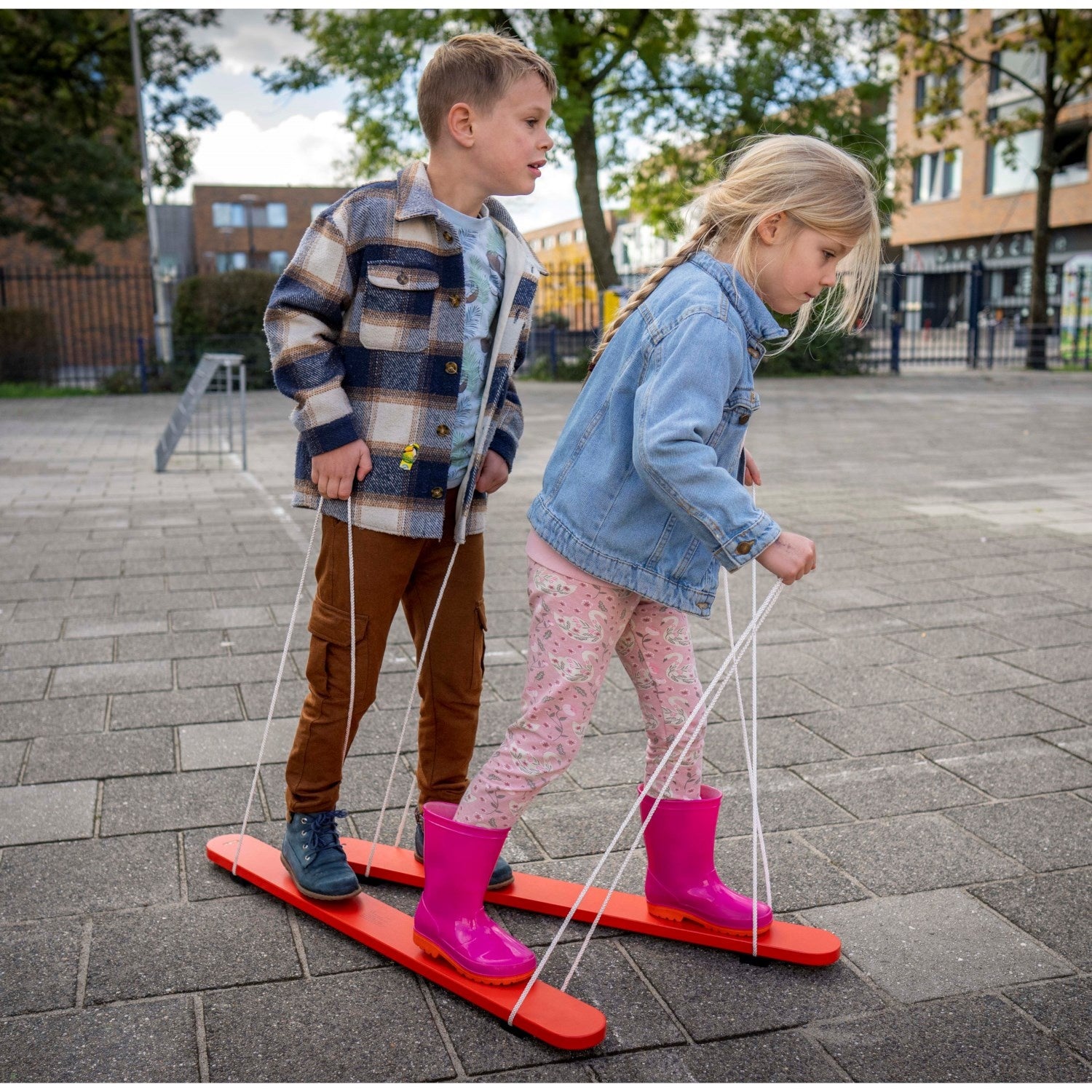 2-person summer skis