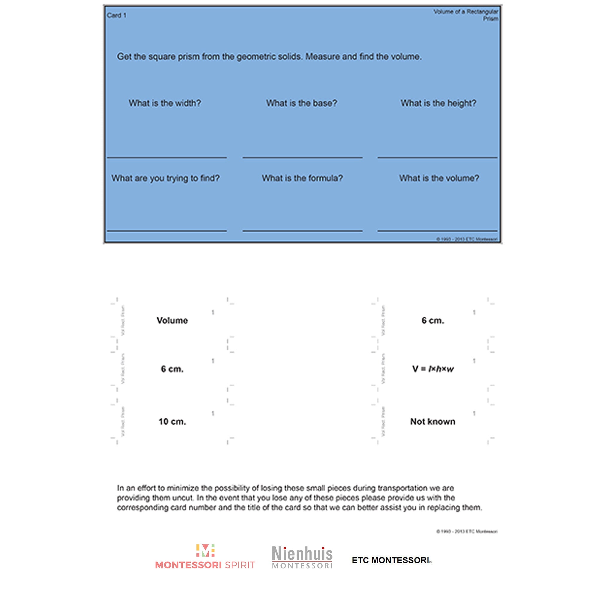 Upper Elementary Geometry - Volume