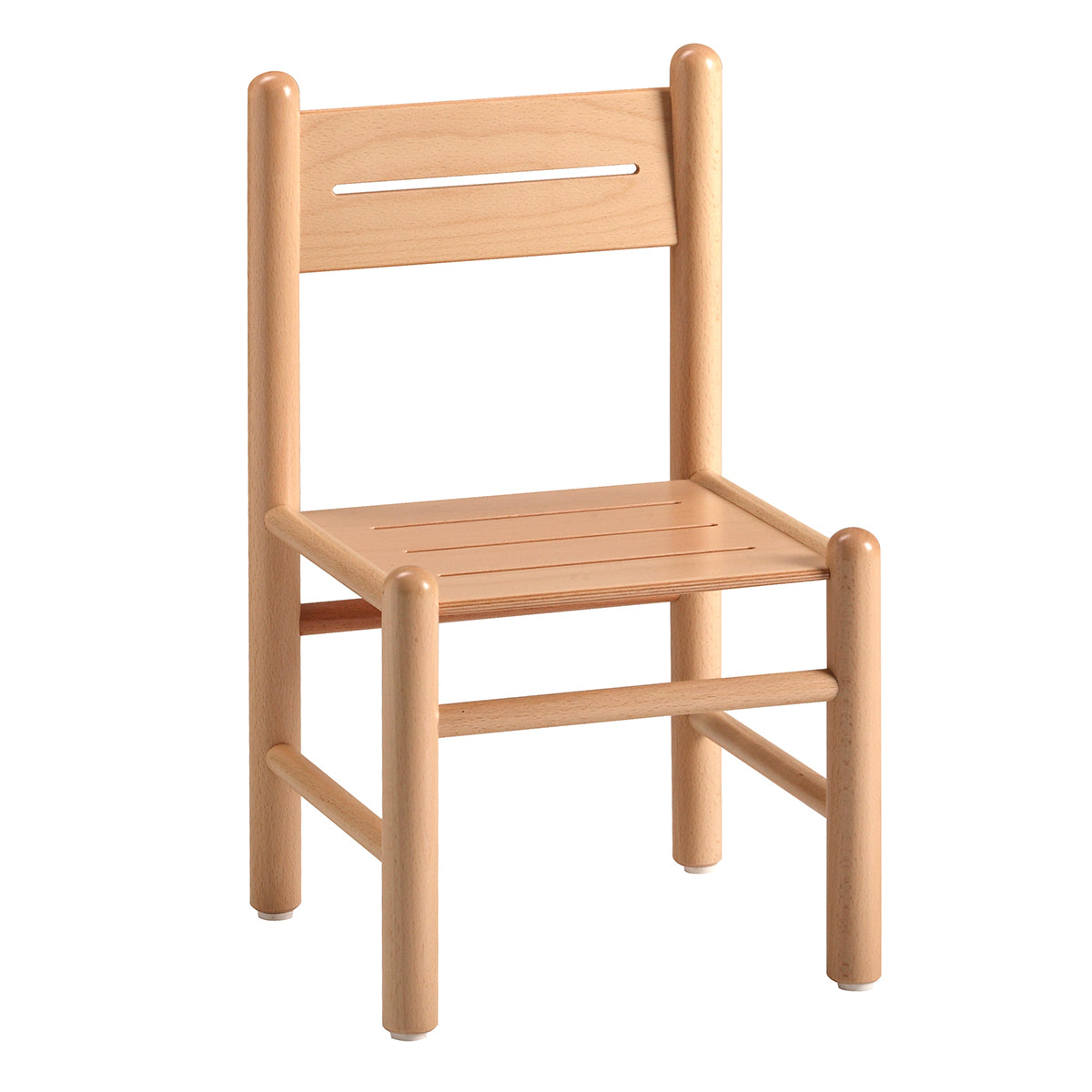 Silla pequeña de madera sin reposabrazos 31X29X26/54h cm