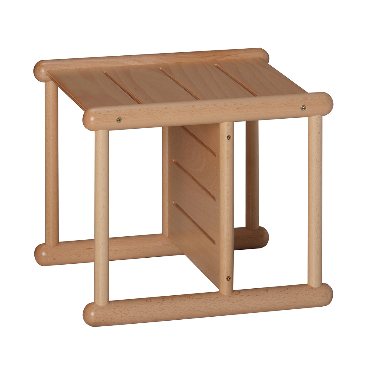 Silla multiusos pequeña de madera 34x32x16/21/30h cm