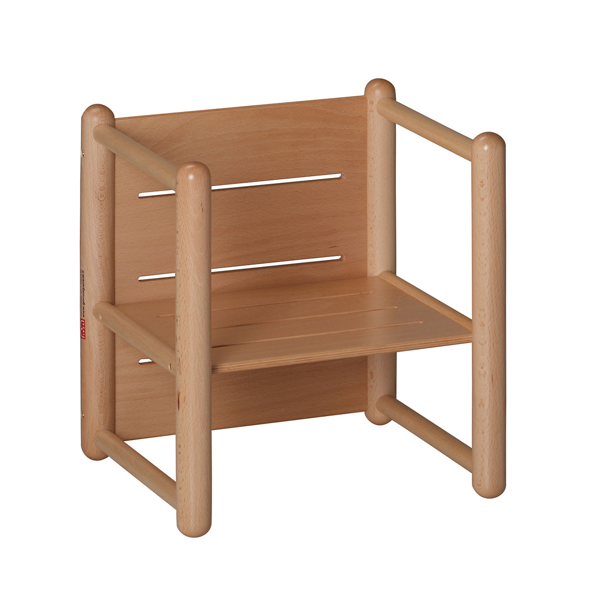 Silla multiusos pequeña de madera 34x32x16/21/30h cm