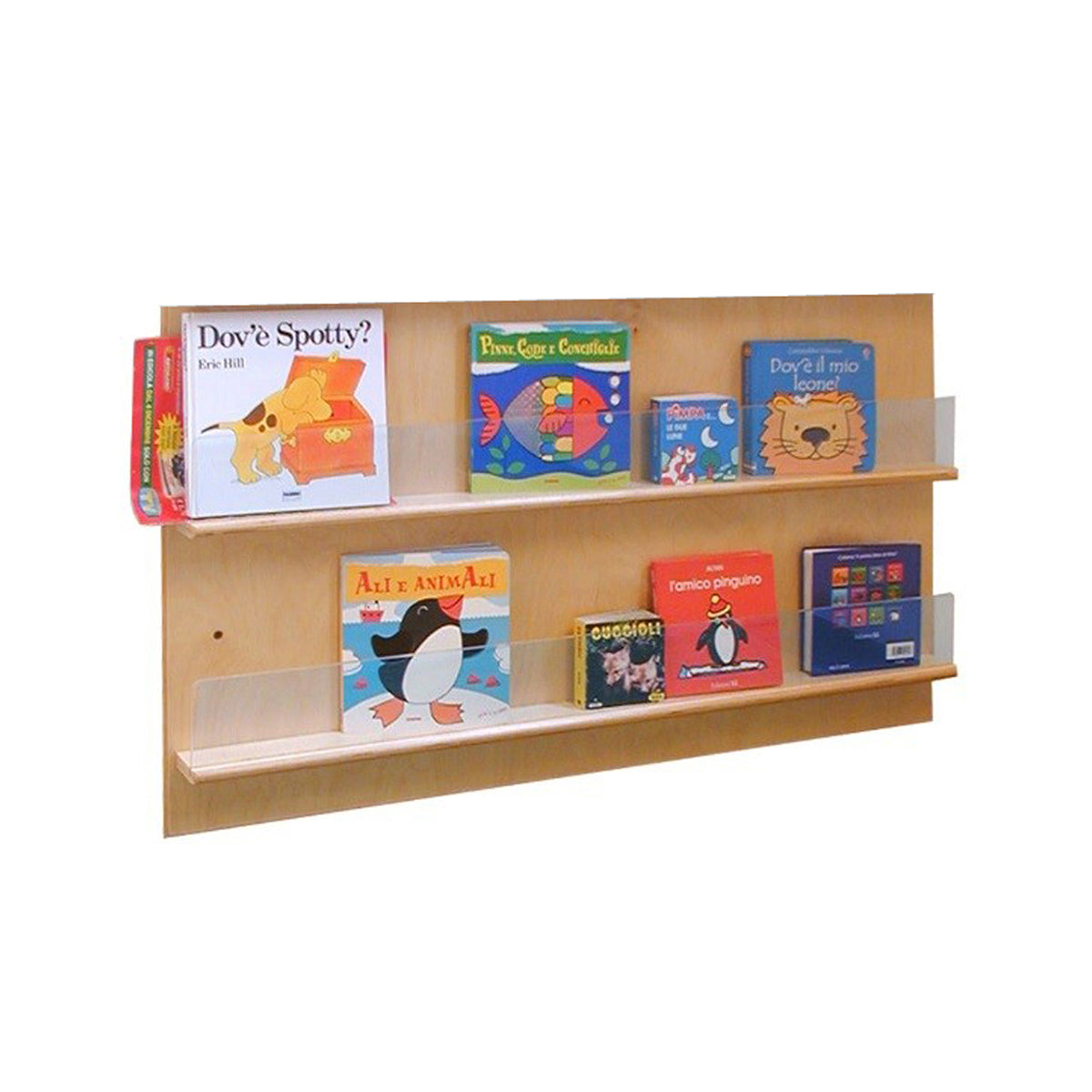 Librería de pared de 2 niveles 100x58h cm