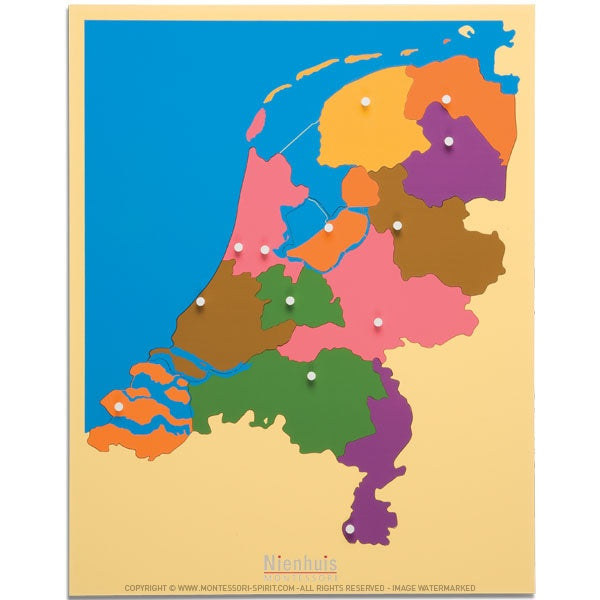 Imagen de Carte-puzzle-des-pays-bas