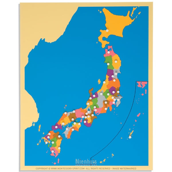 Imagen de Carte-puzzle-du-japon