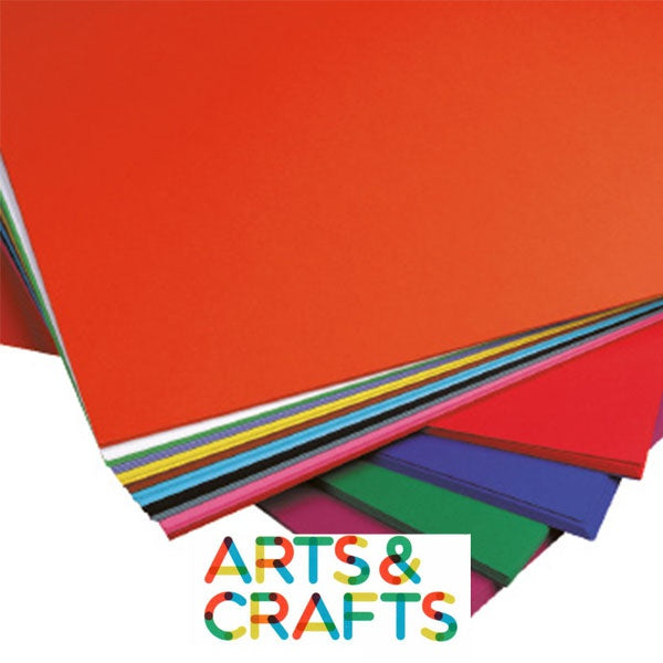 Image of Paper-craft-a4-120-gr-pack-180-sheets-17-color-assorted-white