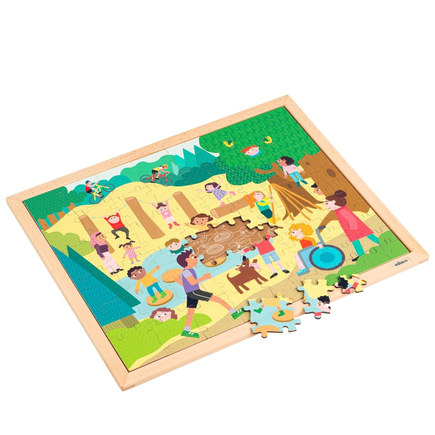 Puzzle cooperativo - En el bosque