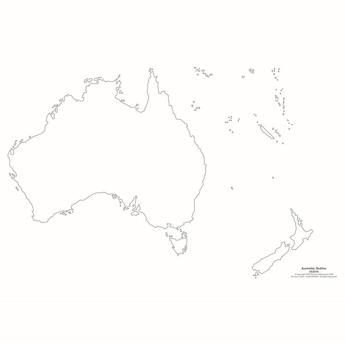 Sagoma dell'Australia x50