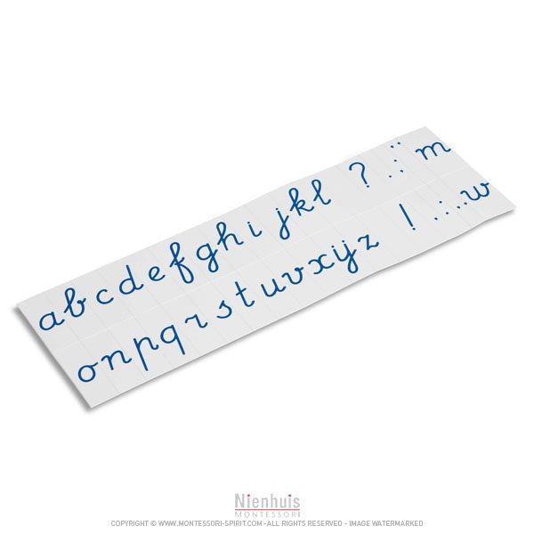 Immagine di Alphabet-impress-version-cursive-international-blue