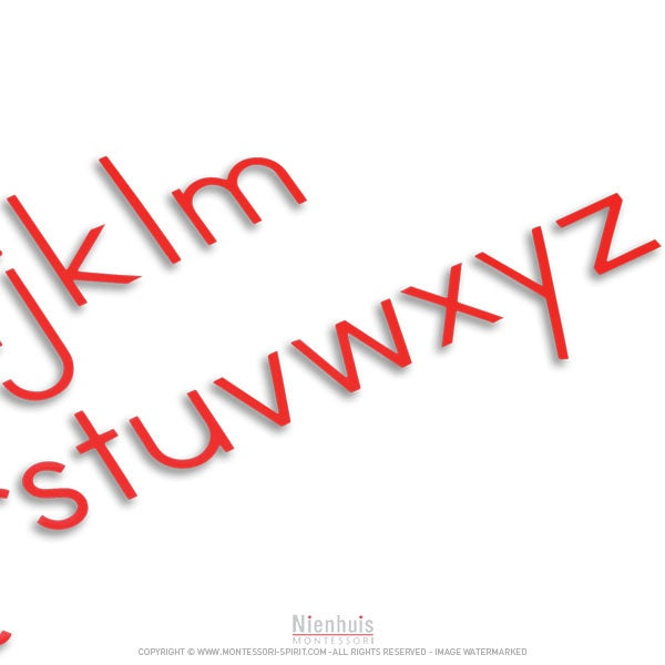 Immagine di Alphabet-mobile-medio-script-red