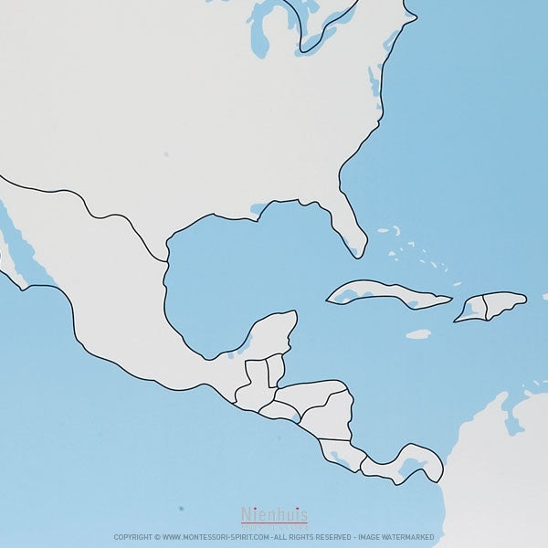 Immagine della Carte-de-controle-muette-d-amerique-du-nord