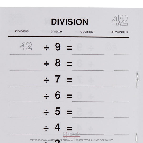 Immagine di Livret-des-tables-de-division