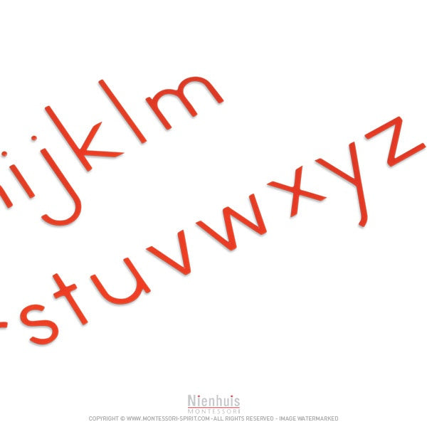 Immagine di Piccolo-mobile-script-red-alphabet