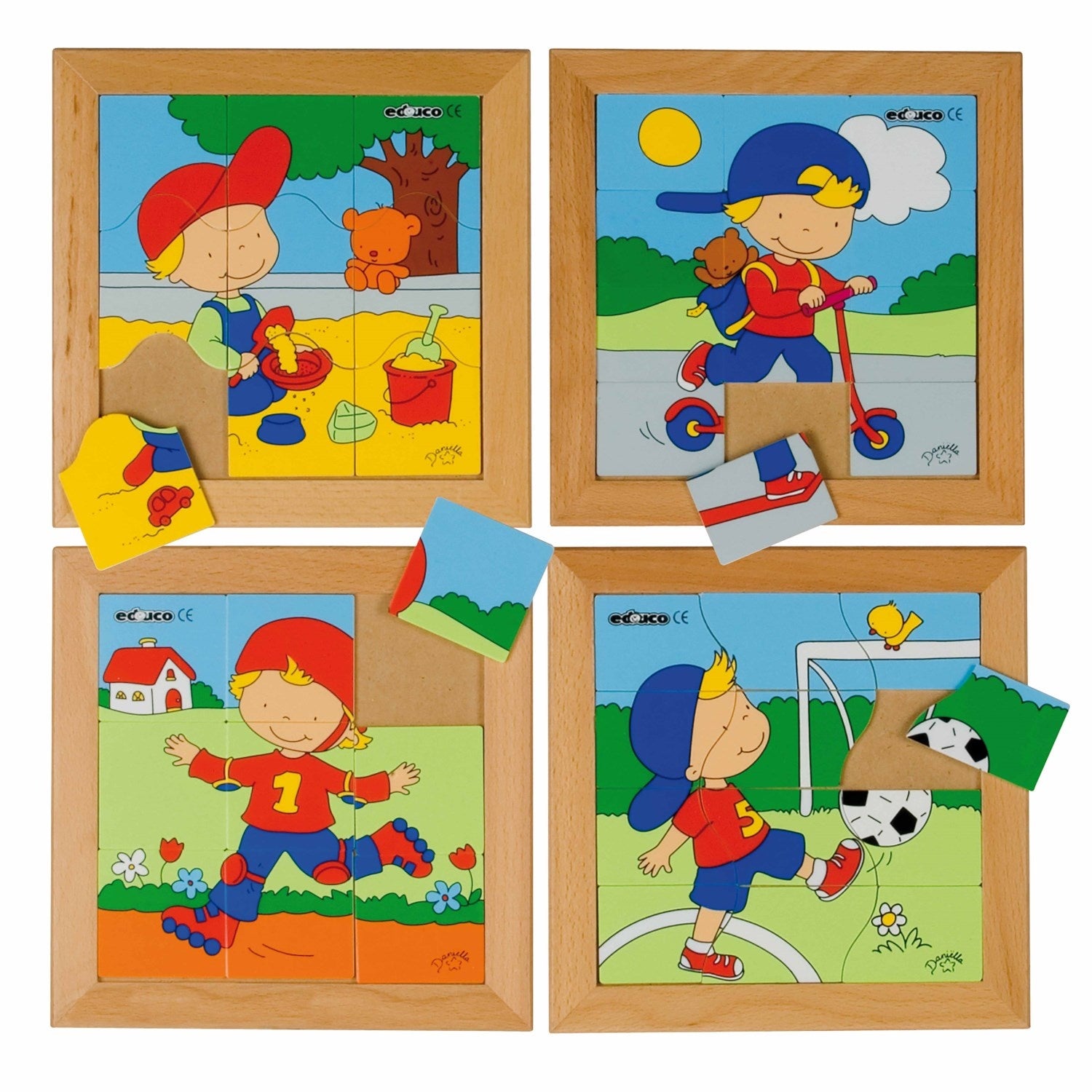 Puzzle - set di 4 ragazzi