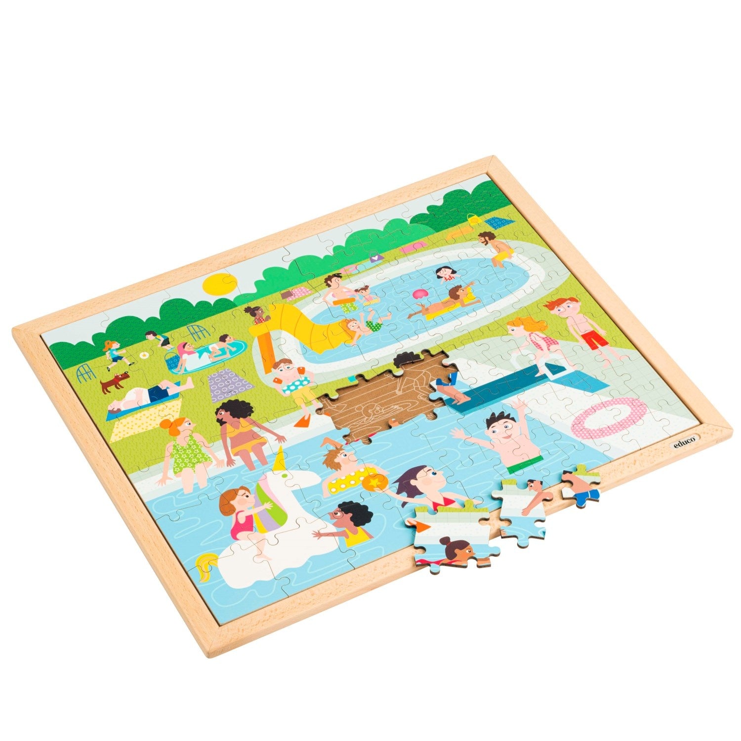 Puzzle cooperativo - Nel parco giochi della scuola